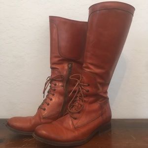 Frye Melissa Lace Up Riding Boot Leather 8.5